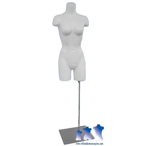 Deluxe Female 3/4 Torso - Ladies Size 5/6 w/ Stand